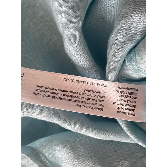 Eileen Fisher Mandarin Collar linen Tunic - Picture 9 of 9